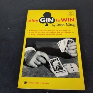 Play Gin To Win By Irwin Steig Paperback Book 1971 Edition Cornerstone Library